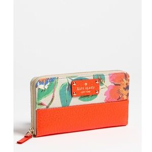 Kate Spade NY Wallet Grove Court Floral Zip Around